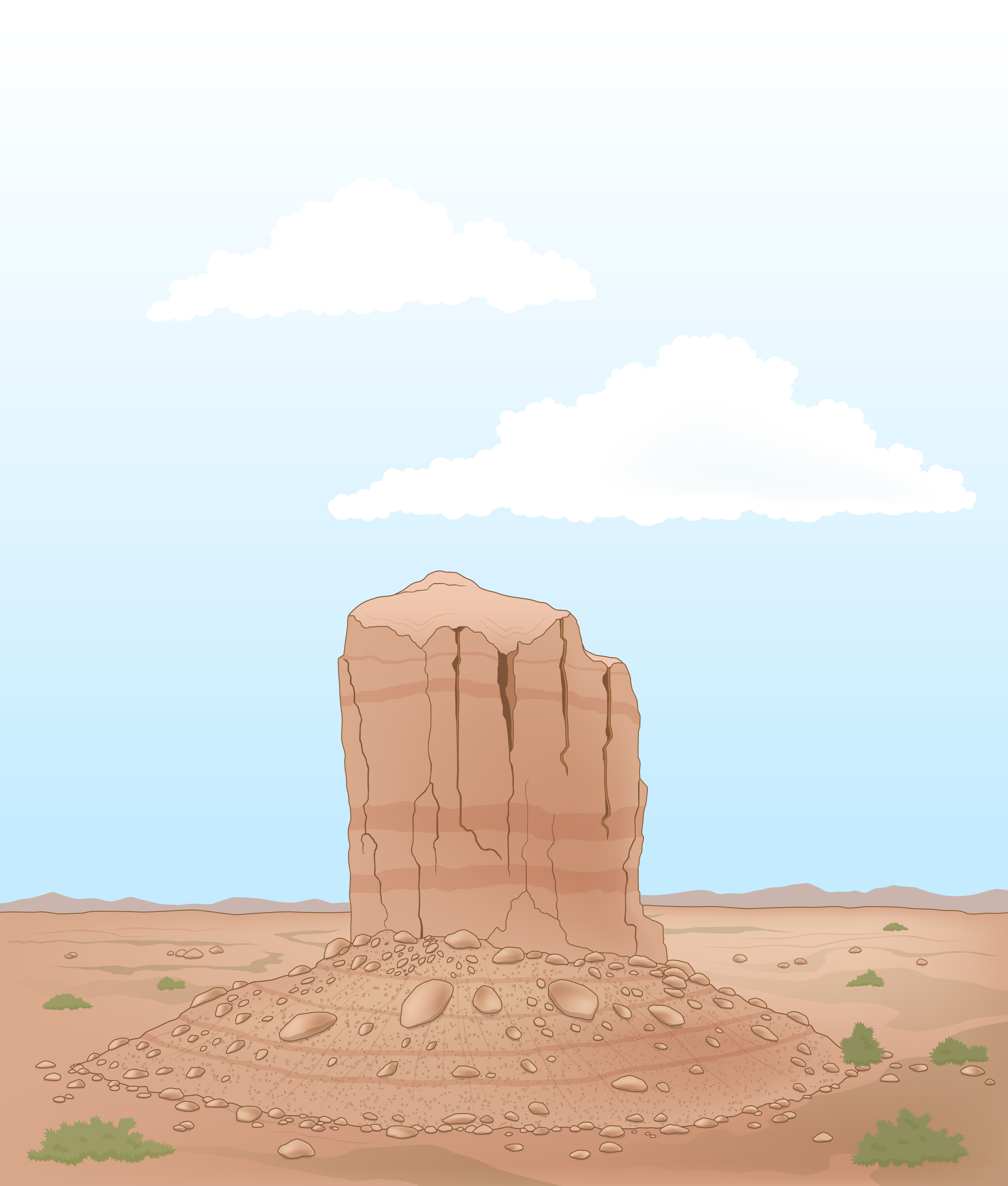 a desert butte